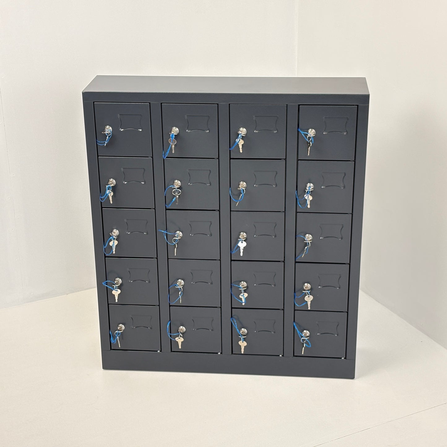 Telefoon opbergkast 5-laags 20 deuren 81x20x92cm Antracietgrijs