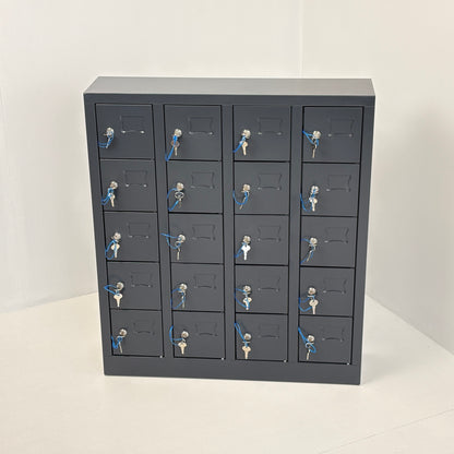 Telefoon opbergkast 5-laags 20 deuren 81x20x92cm Antracietgrijs