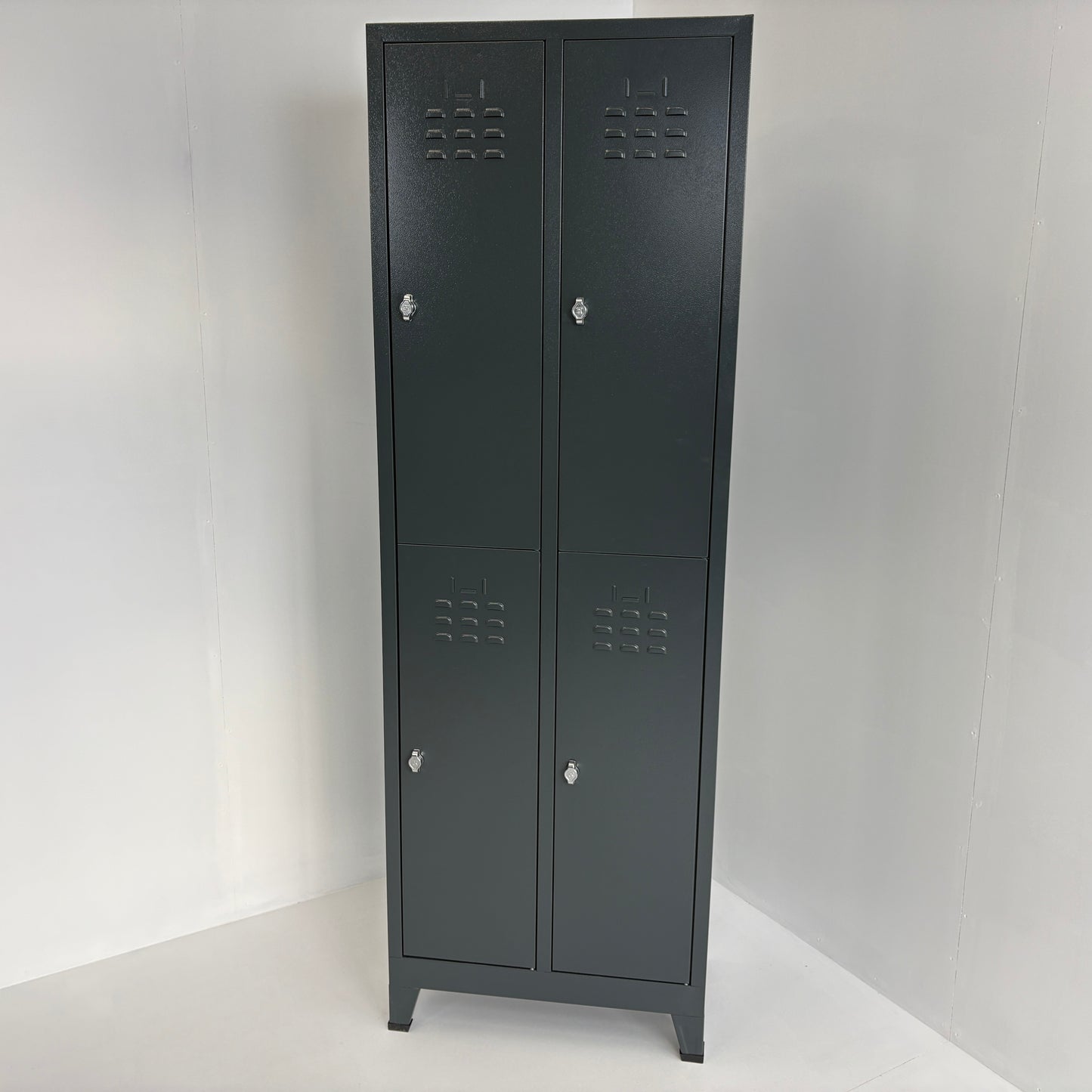 Locker vierdeurs 66x37x198cm Antracietgrijs