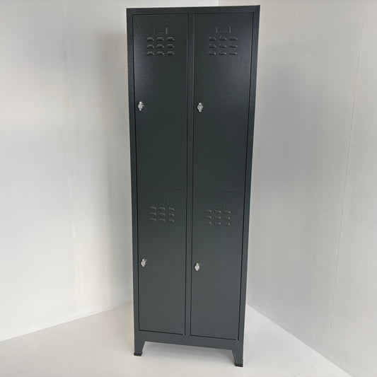 Locker vierdeurs 66x37x198cm Antracietgrijs
