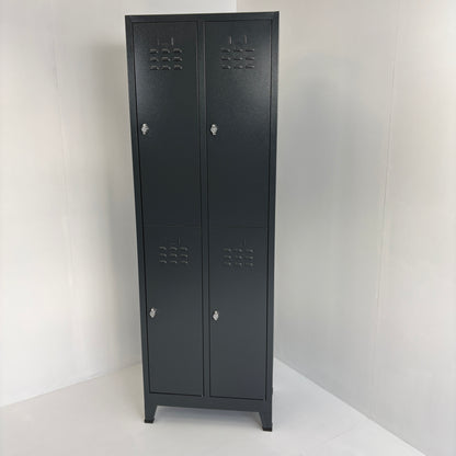 Locker vierdeurs 66x37x198cm Antracietgrijs