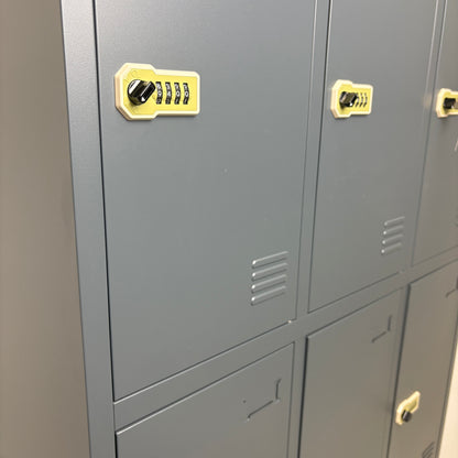 LockNLoad 9-Deurs Lockerkast 90x40x185cm Antracietgrijs