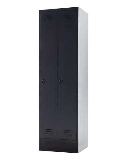 LockNLoad 2-Deurs Lockerkast 60x50x195cm Antracietgrijs