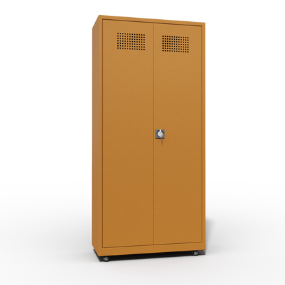 OPSLAGKAST VOOR CHEMISCHE STOFFEN MET 4 PLANKEN (920x430x1950mmH)