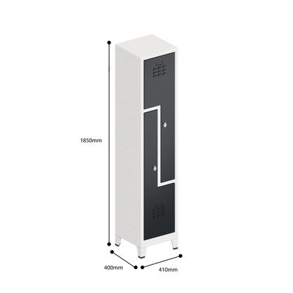 Z-DEUR KAST DUBBELE LAAG 2 DEUREN (410x400x1850mmH)