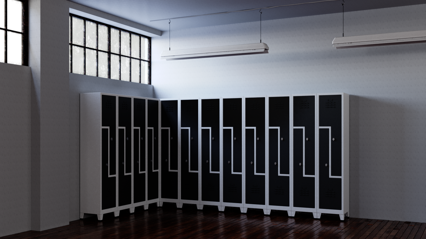 Z-DEUR KAST DUBBELE LAAG 2 DEUREN (410x400x1850mmH)