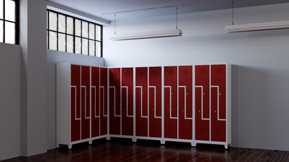 Z-DEUR KAST DUBBELE LAAG 4 DEUREN (790x400x1850mmH)