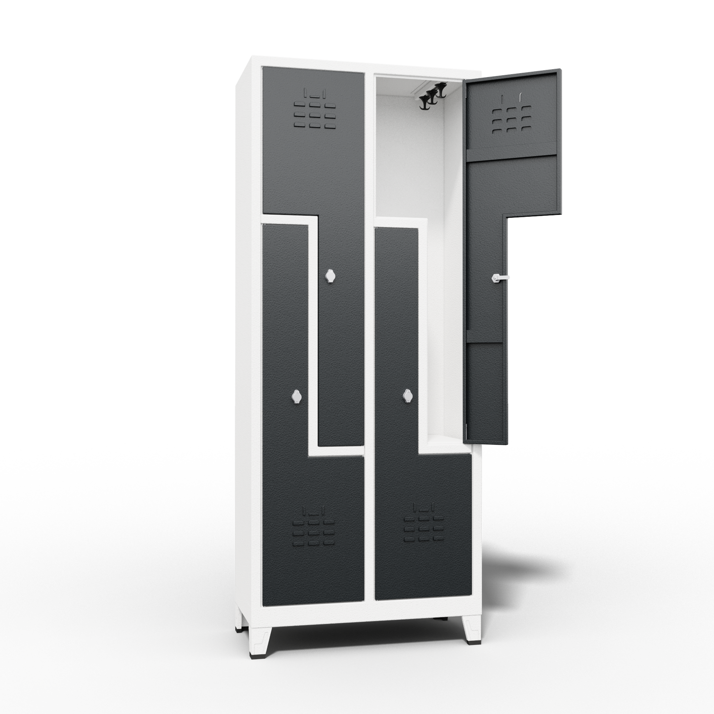 Z-DEUR KAST DUBBELE LAAG 4 DEUREN (790x400x1850mmH)